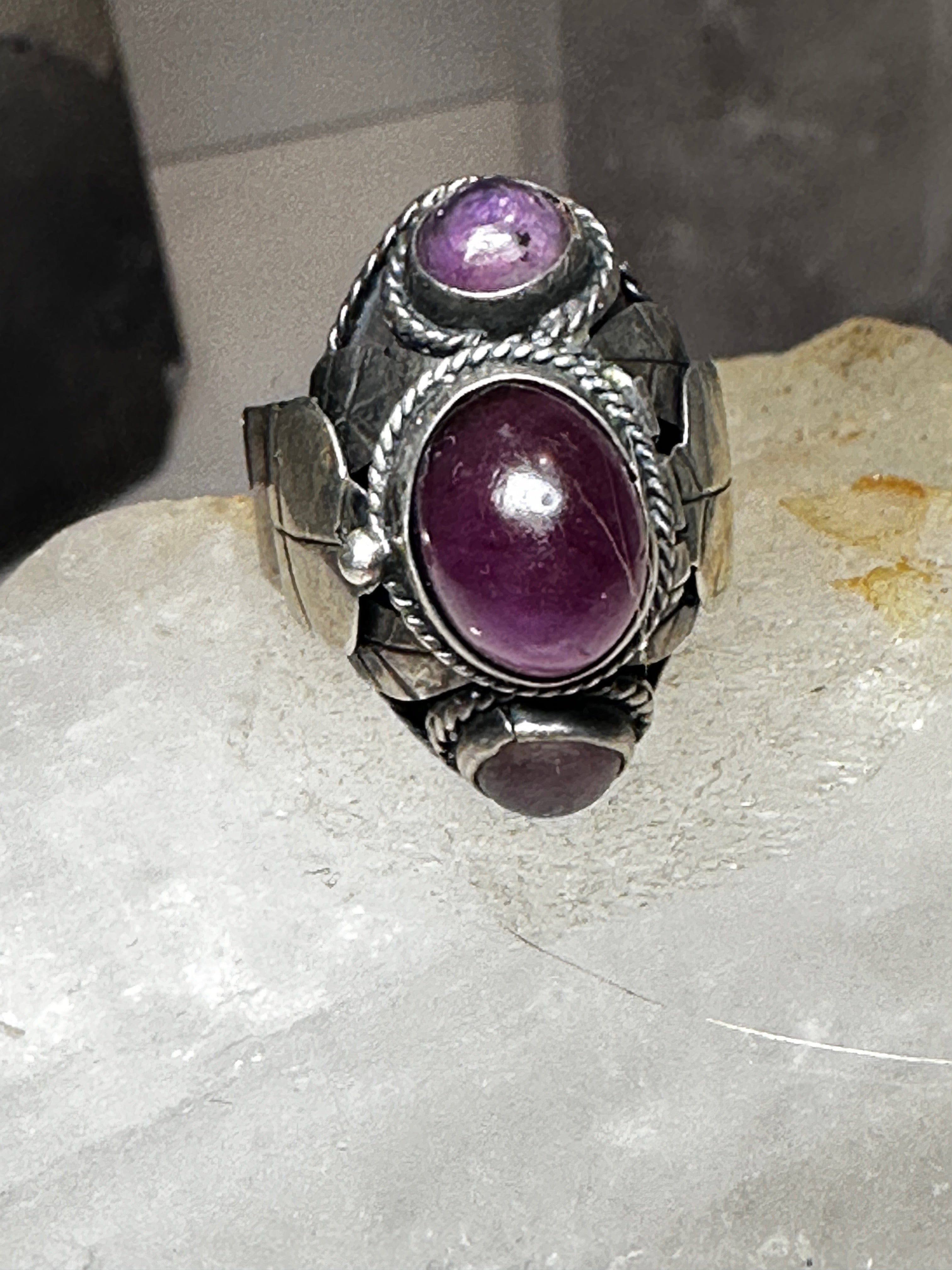 Dark Vintage Amethyst Ring – ESS6 Fashion